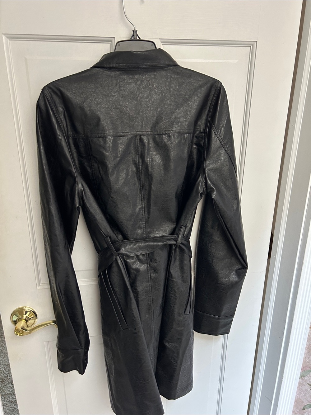Black Faux Leather Jacket - Picture 7 of 9